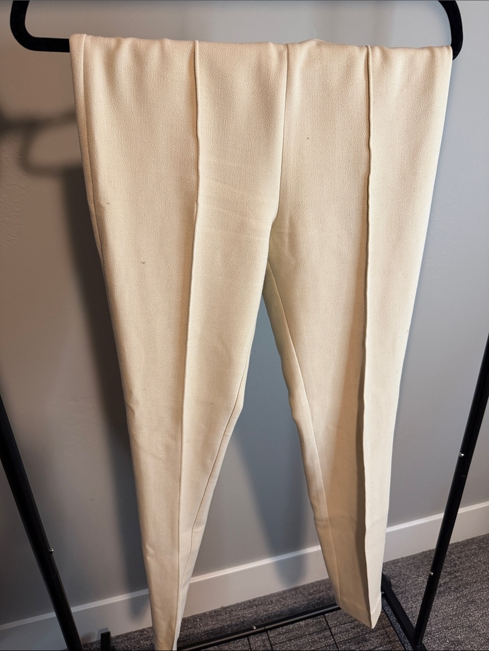 H&M Cream Skinny Leg Trousers